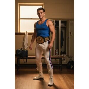 MacGregor Vintage Mens 2XL Blue Tank Top Retro Casual Embroidered Logo 70's 80's